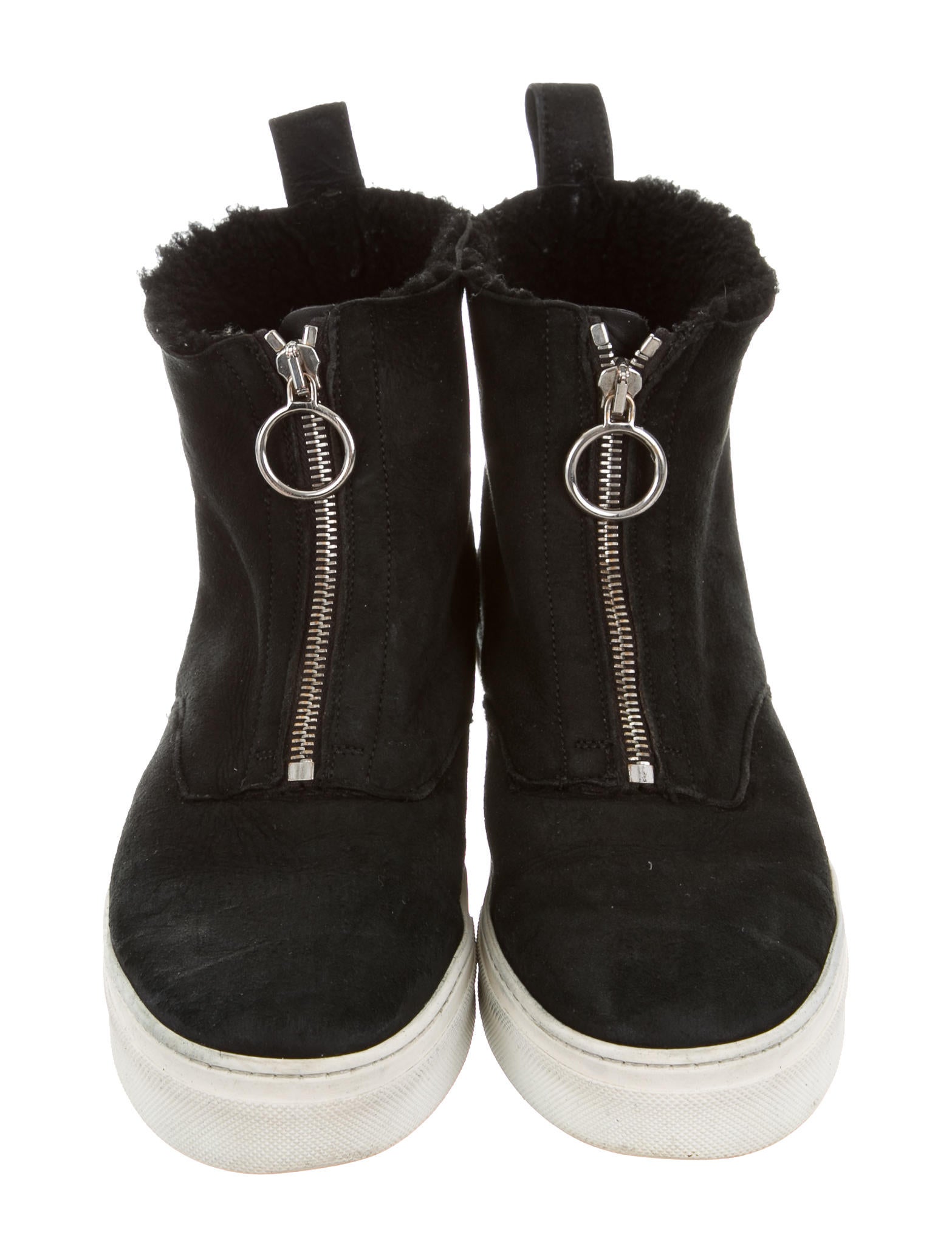 Celine Céline HighTop Shearling Sneakers Shoes Celine Céline HighTop Shearling Sneakers Shoes