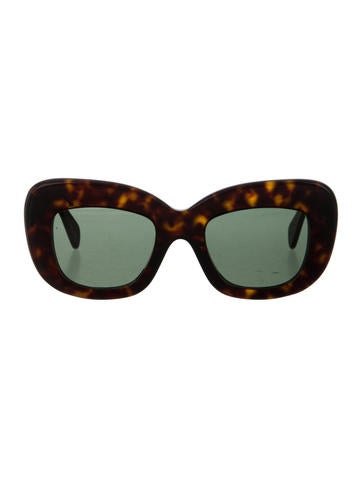 Céline Oversize Tortoiseshell Sunglasse