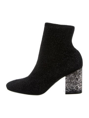 Céline Metallic Sock Ankle Boots