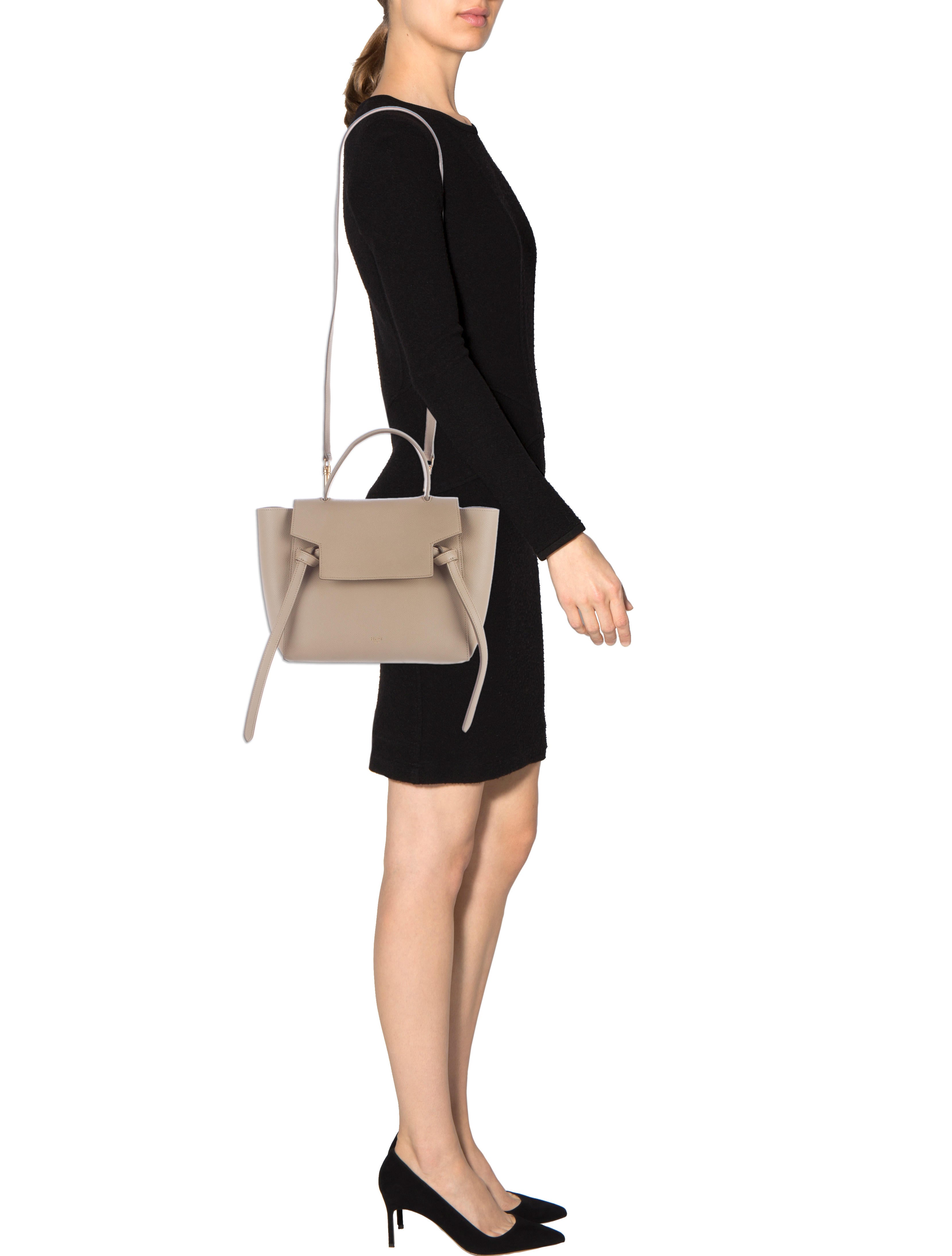 Celine Céline 2016 Mini Belt Bag Neutrals Satchels, Handbags