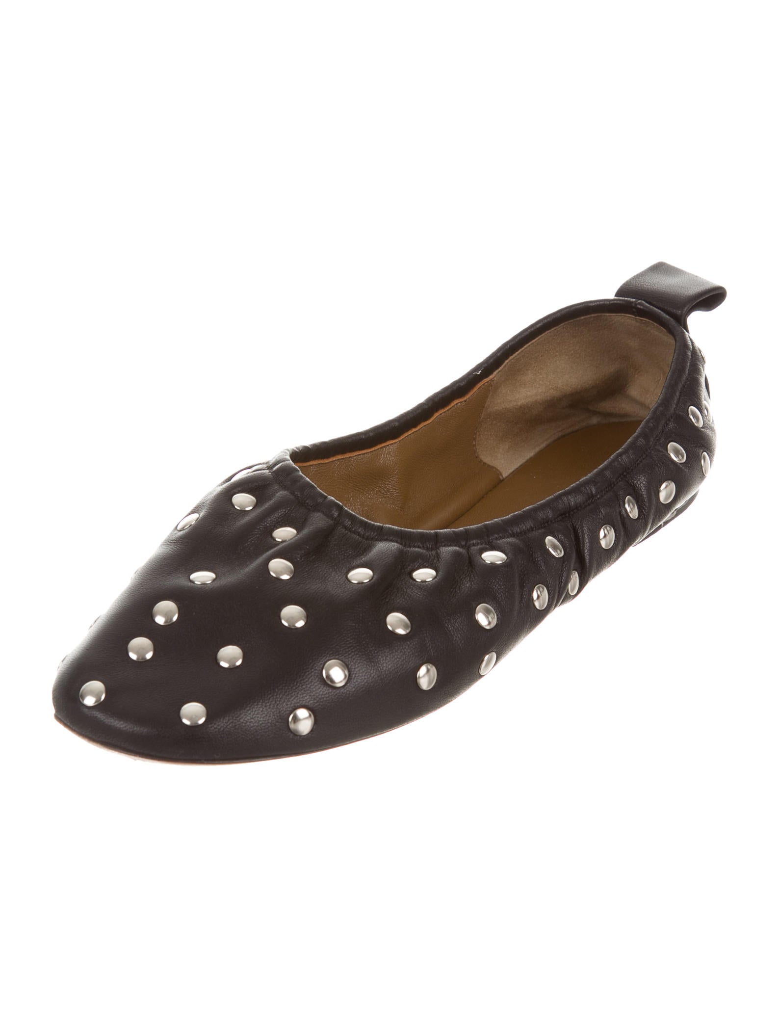 Céline Leather Embellished Flats Shoes CEL47383 The Céline Leather Embellished Flats Shoes CEL47383 The