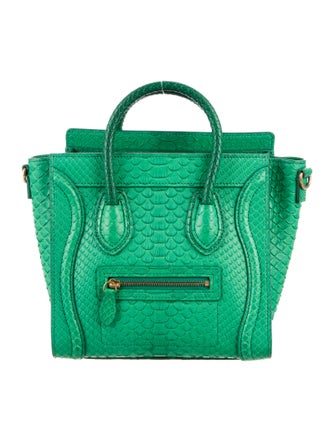 Celine Céline 2015 Python Nano Luggage Tote