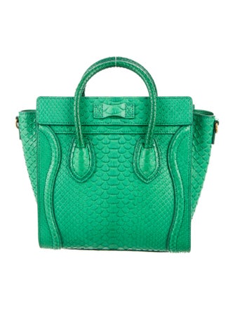 Celine Céline 2015 Python Nano Luggage Tote