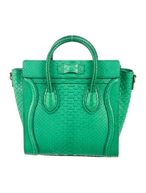 Celine Céline 2015 Python Nano Luggage Tote