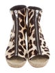 Celine Céline Leopard Print Espadrille Wedges