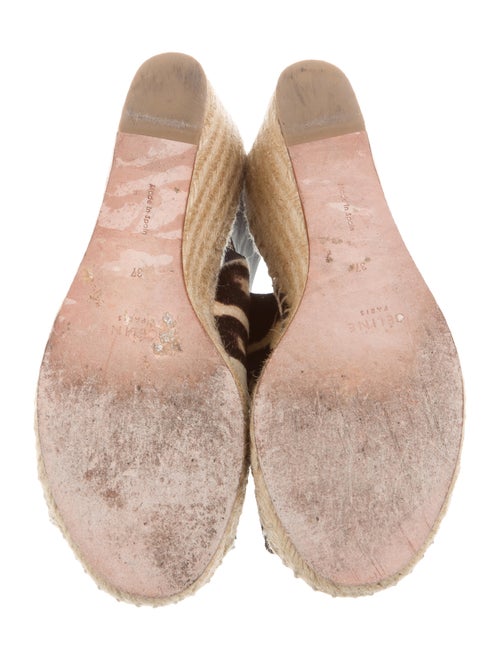 Celine Céline Leopard Print Espadrille Wedges