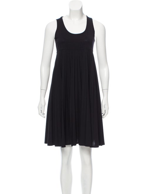 Céline Wool Empire Waist Dress Black