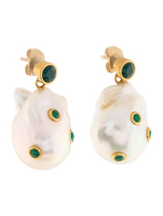 Celine Céline Baroque Pearl Drop Earrings