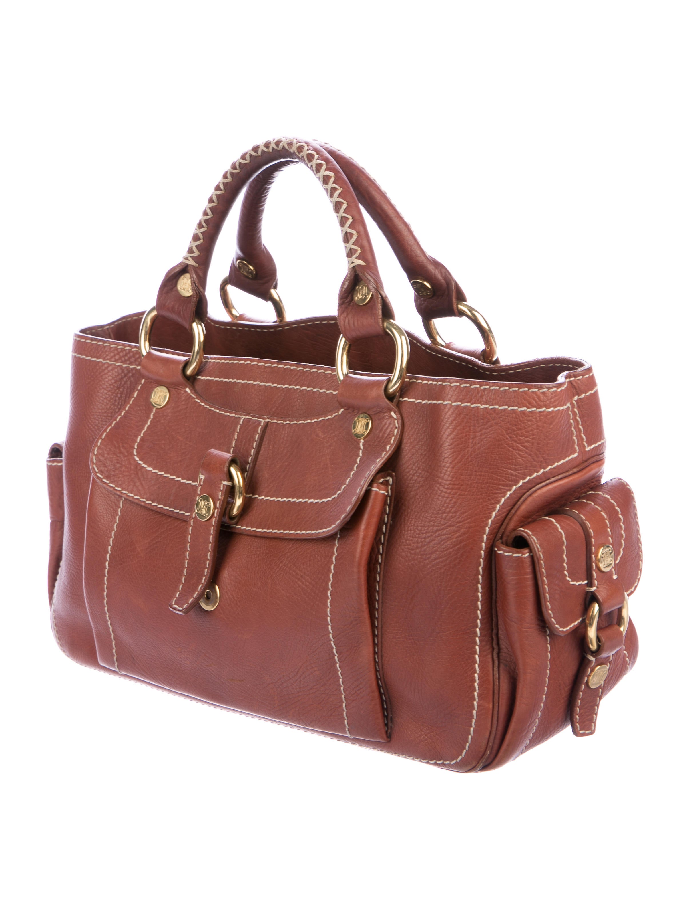 céline leather boogie handle bag - handbags - cel63046 | the
