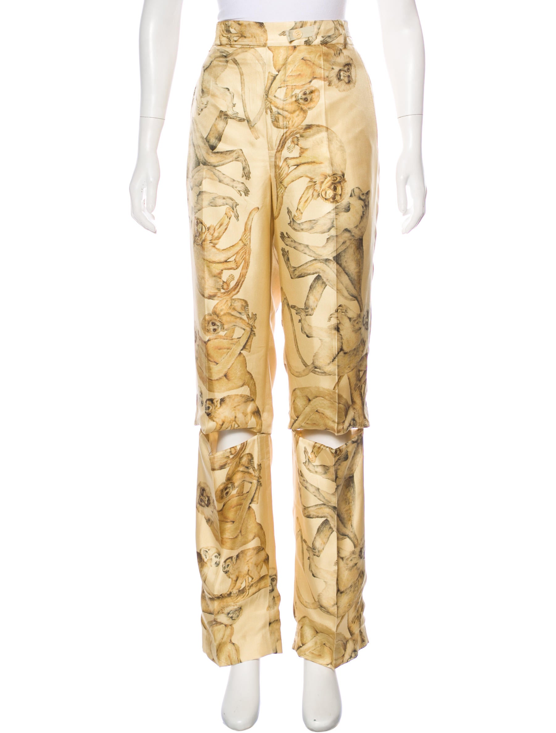 celine silk pants