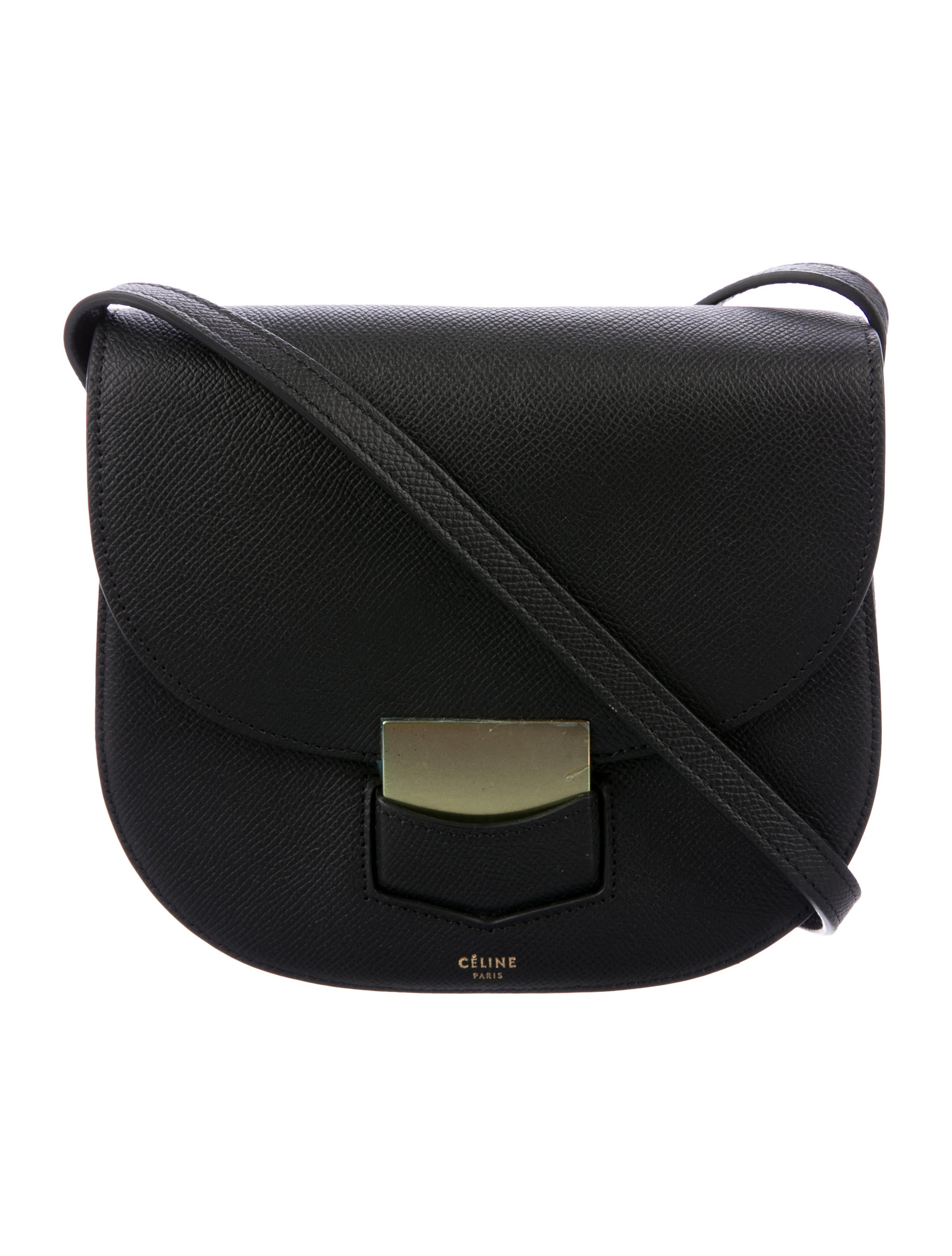 Celine Céline Small Trotteur Bag Black Shoulder Bags, Handbags