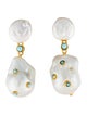Celine Céline Pearl & Resin Drop earrings