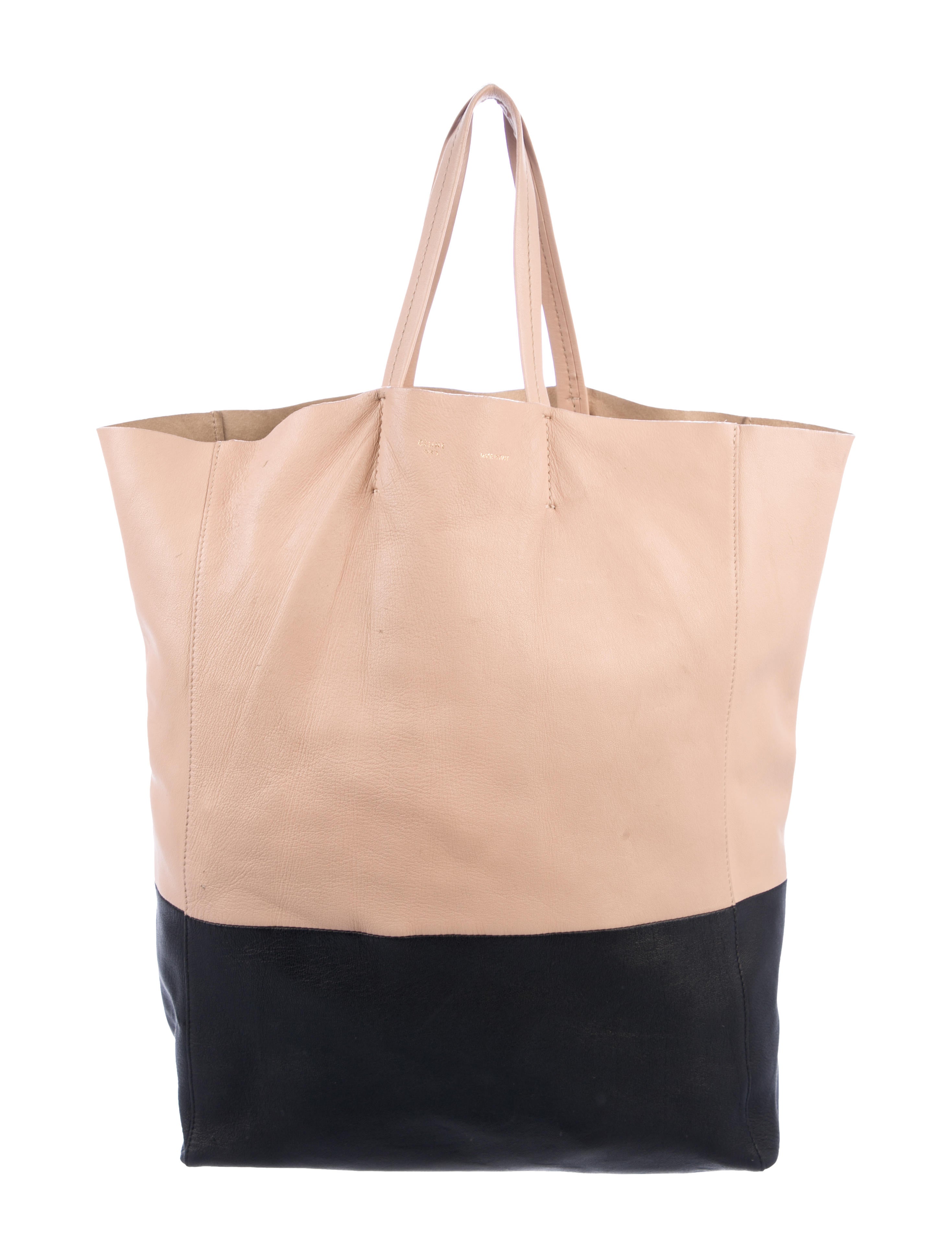 Celine Céline Bicolor Vertical Cabas - Black Totes, Handbags - CEL80839 ...