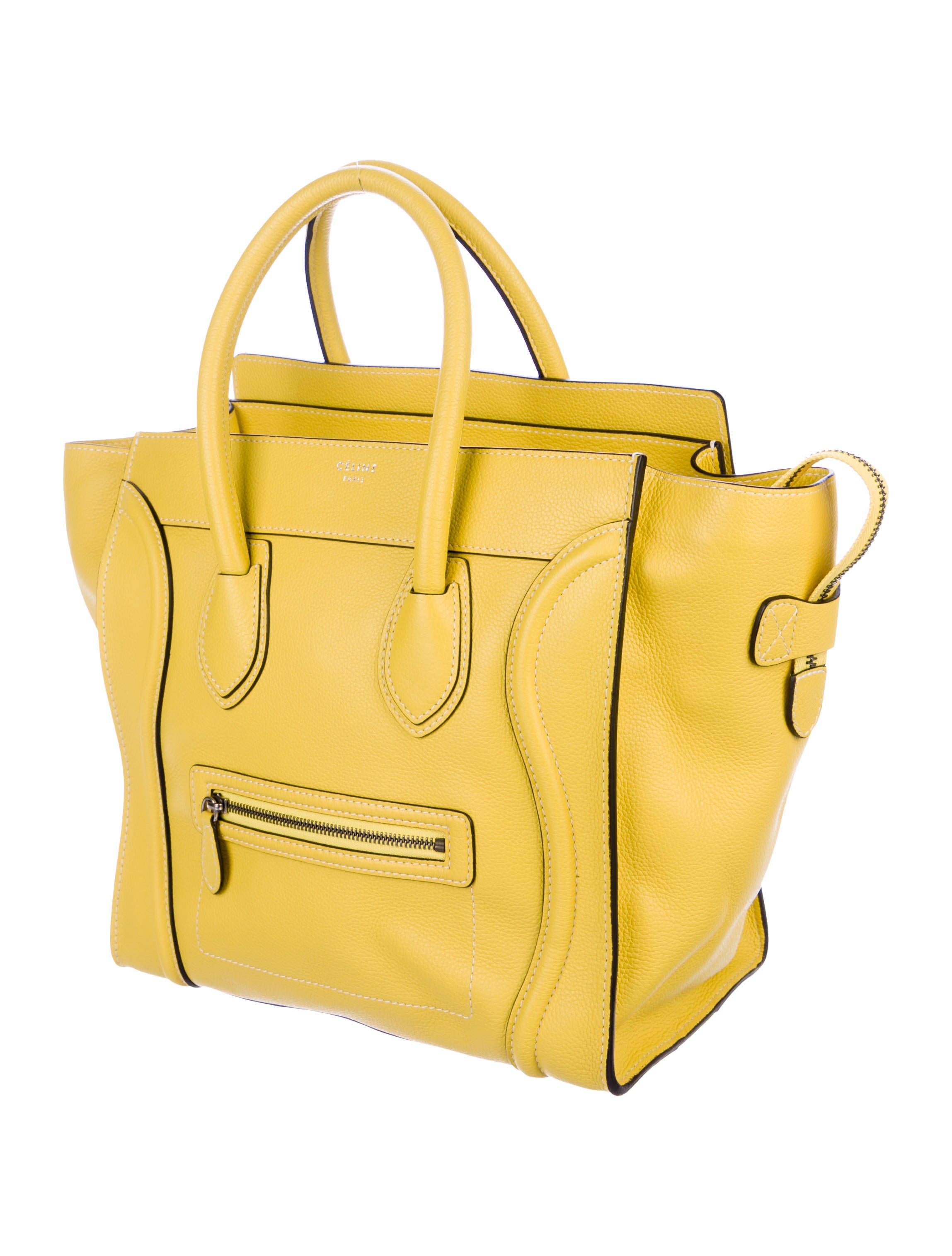 celine mini luggage tote - handbags - cel87109 | the realreal