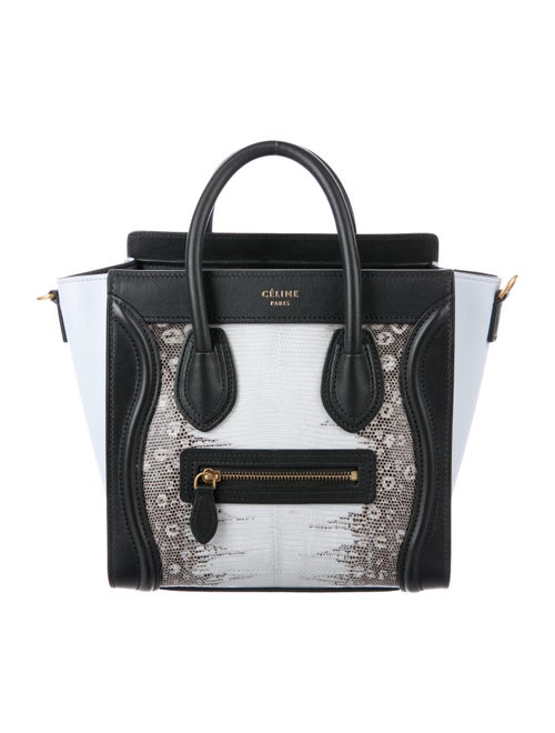 Celine 2017 Lizard Nano Luggage