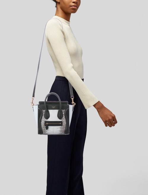Celine 2017 Lizard Nano Luggage