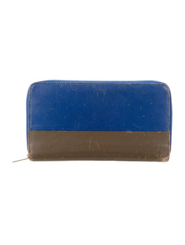 Celine Wallets Bicolor Zip-Around Wallet