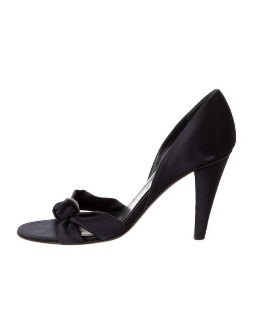 Celine Satin d'Orsay Pumps