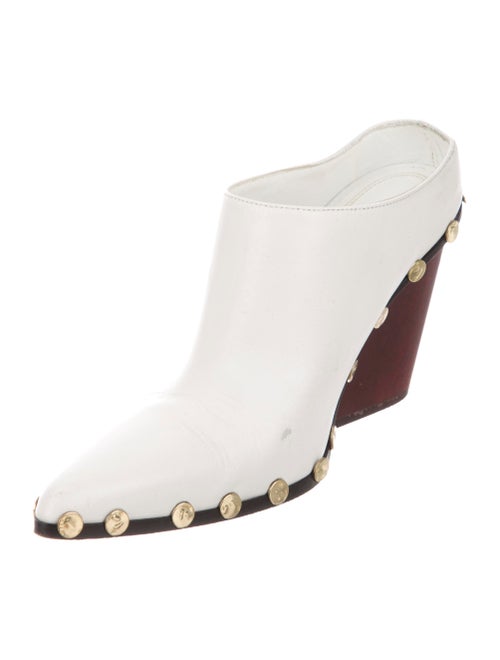 Celine Céline Studded Pointed-Toe Mules