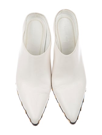 Celine Céline Studded Pointed-Toe Mules