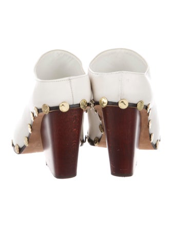 Celine Céline Studded Pointed-Toe Mules