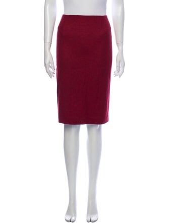Davide Cenci Virgin Wool Knee-Length Skirt