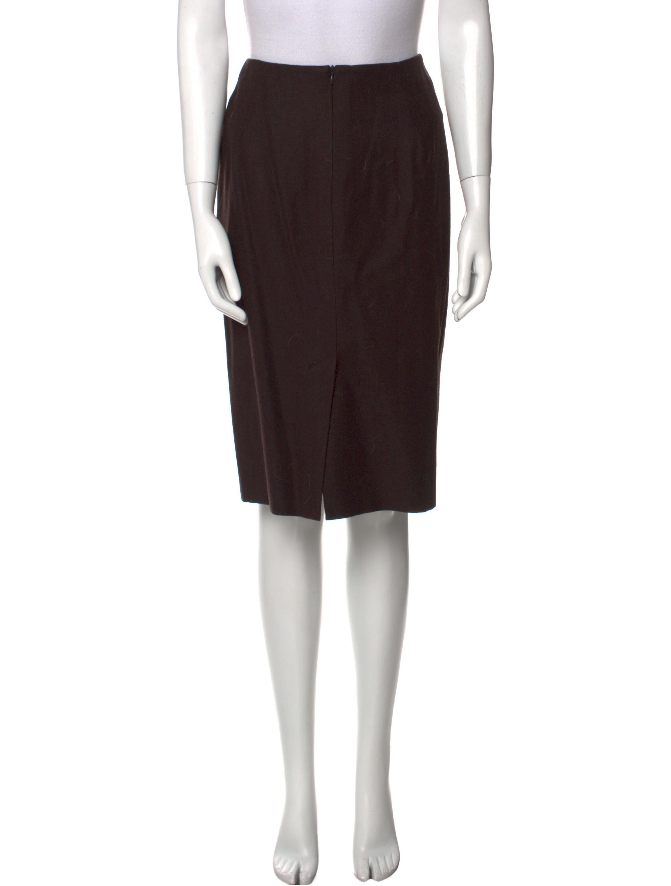 Davide Cenci Virgin Wool Knee-Length Skirt