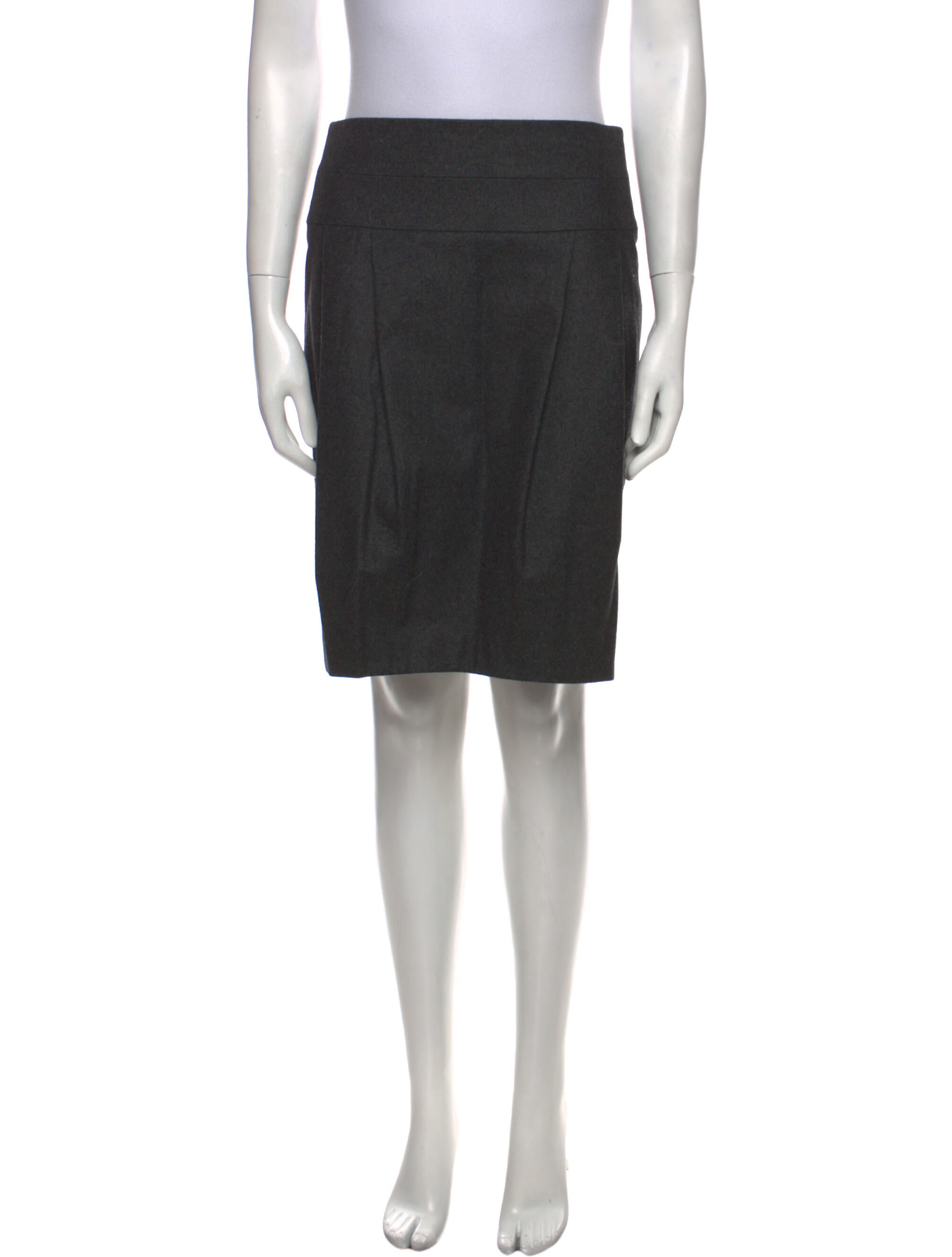 Davide Cenci Virgin Wool Knee-Length Skirt