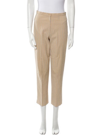 Davide Cenci Plaid Print Straight Leg Pants