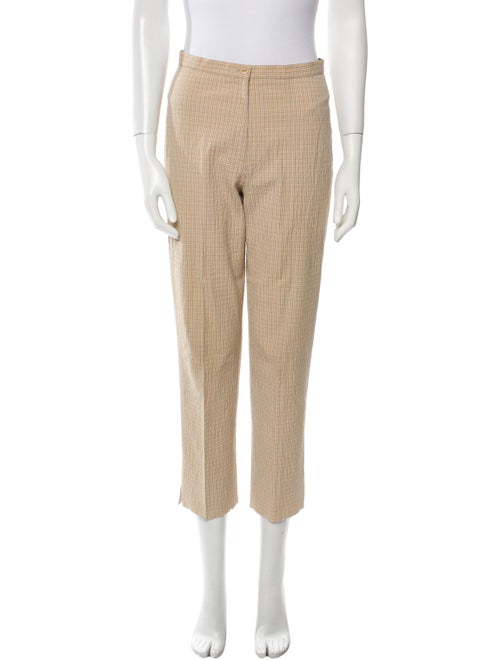 Davide Cenci Plaid Print Straight Leg Pants