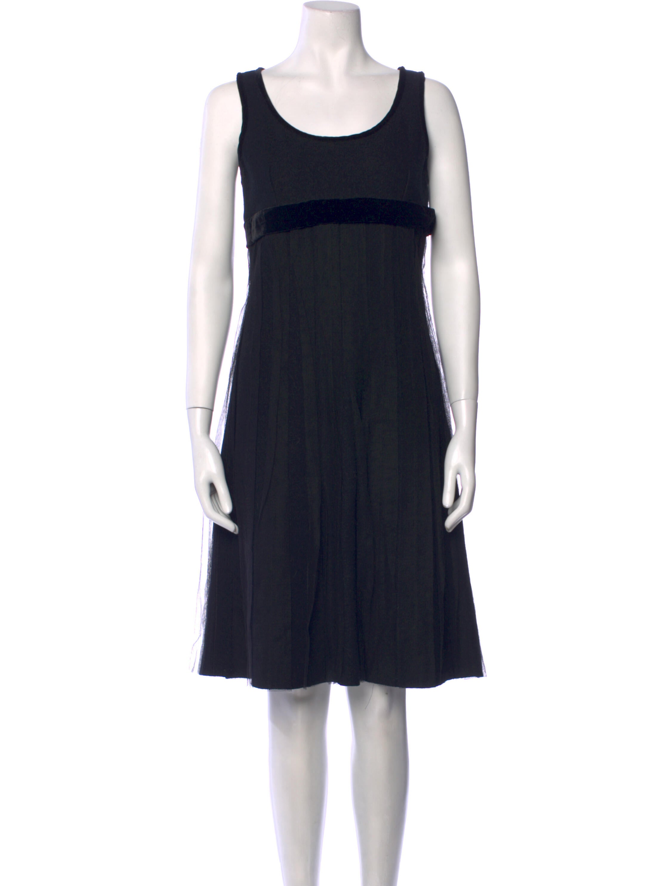 Davide Cenci Scoop Neck Knee-Length Dress