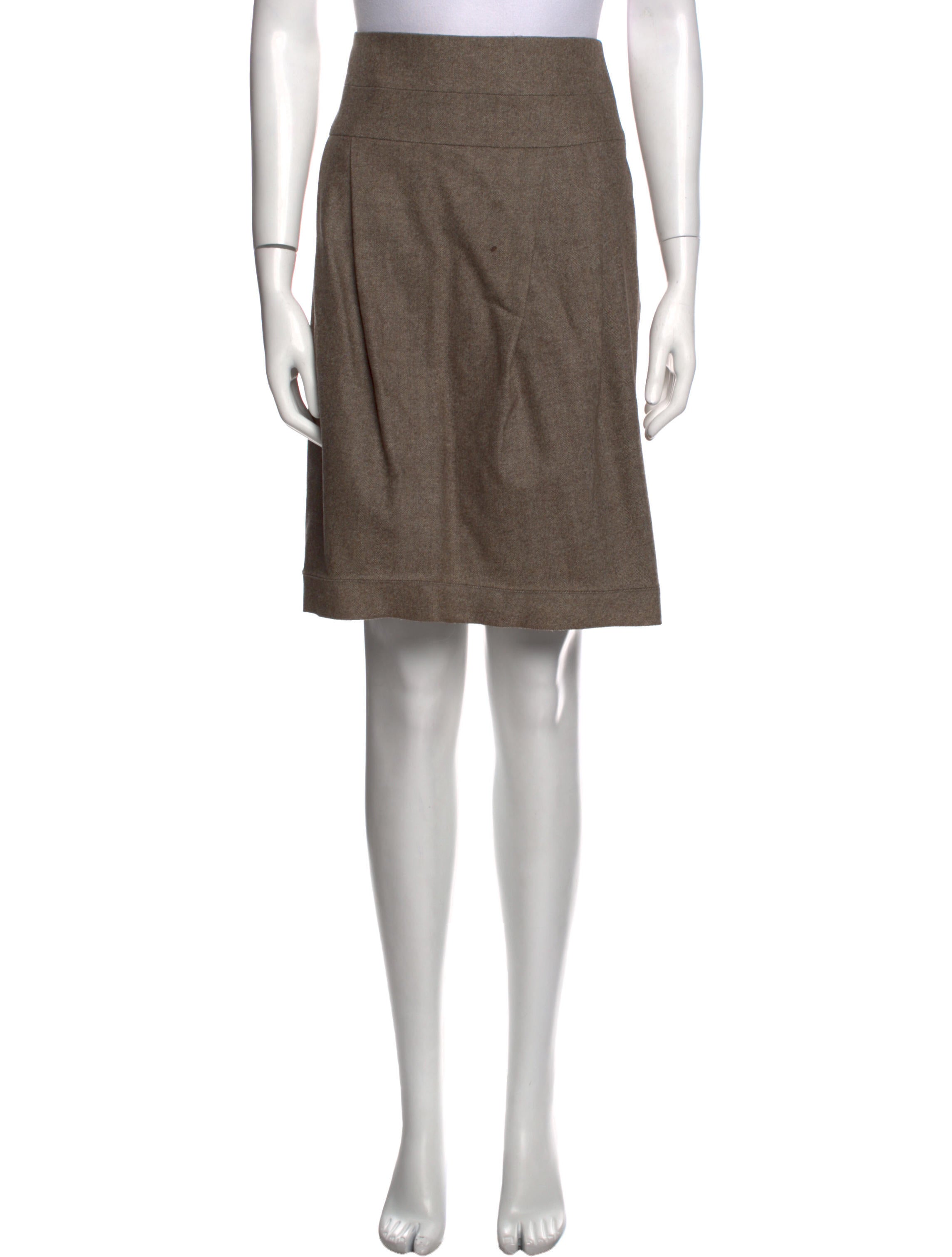 Davide Cenci Virgin Wool Knee-Length Skirt