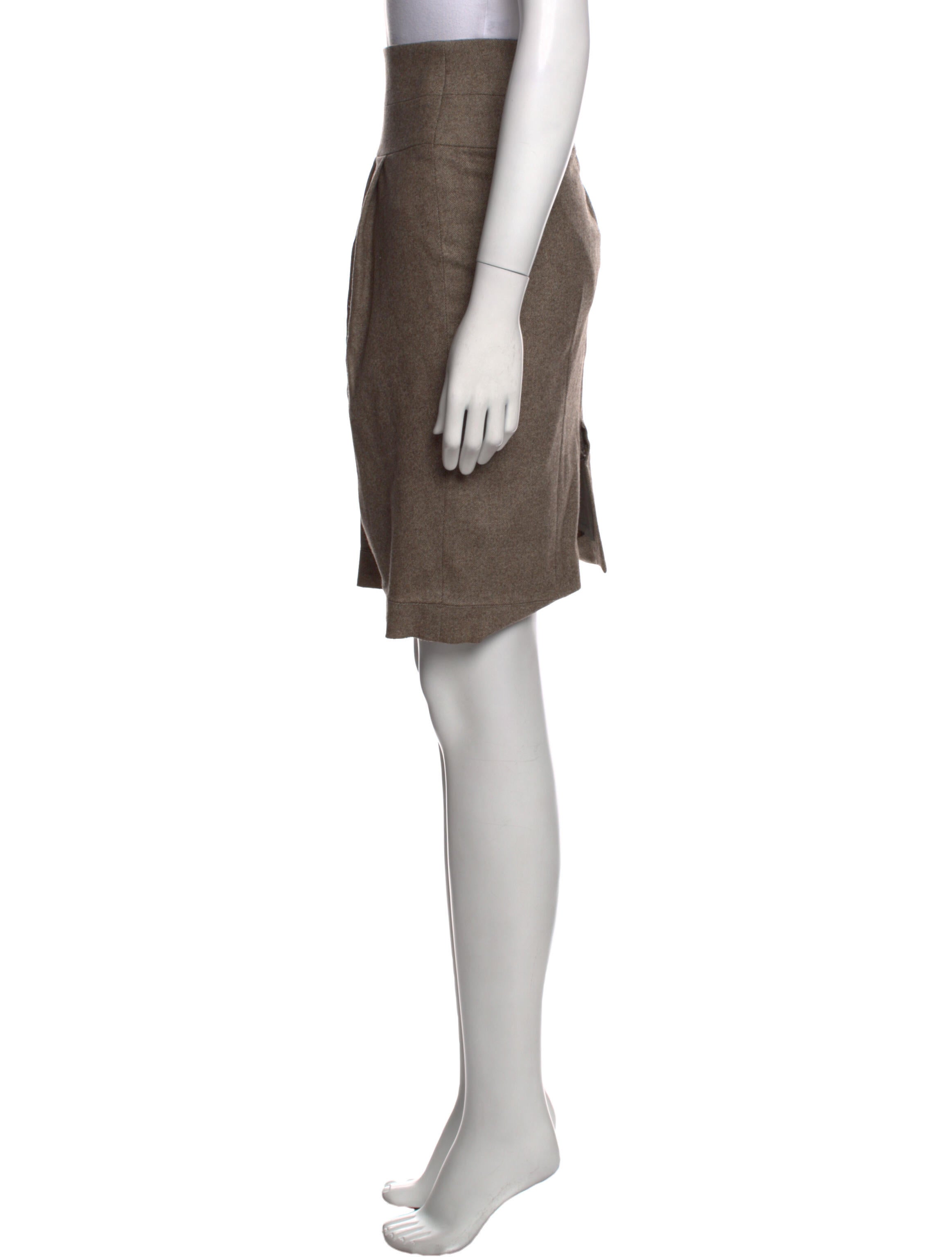 Davide Cenci Virgin Wool Knee-Length Skirt