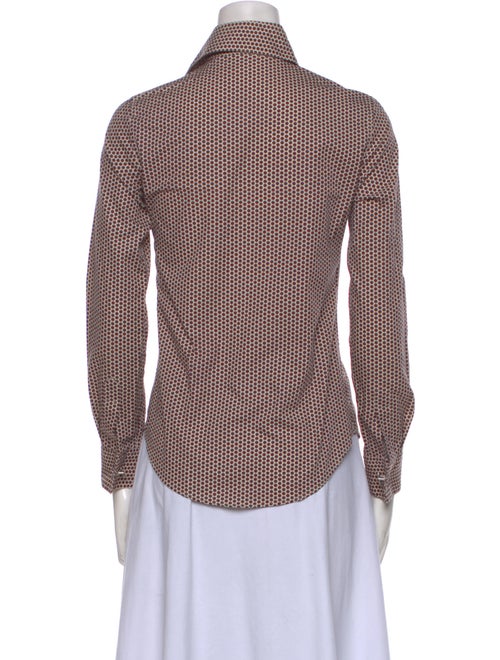 Davide Cenci Polka Dot Print Three-Quarter Sleeve Button-Up Top