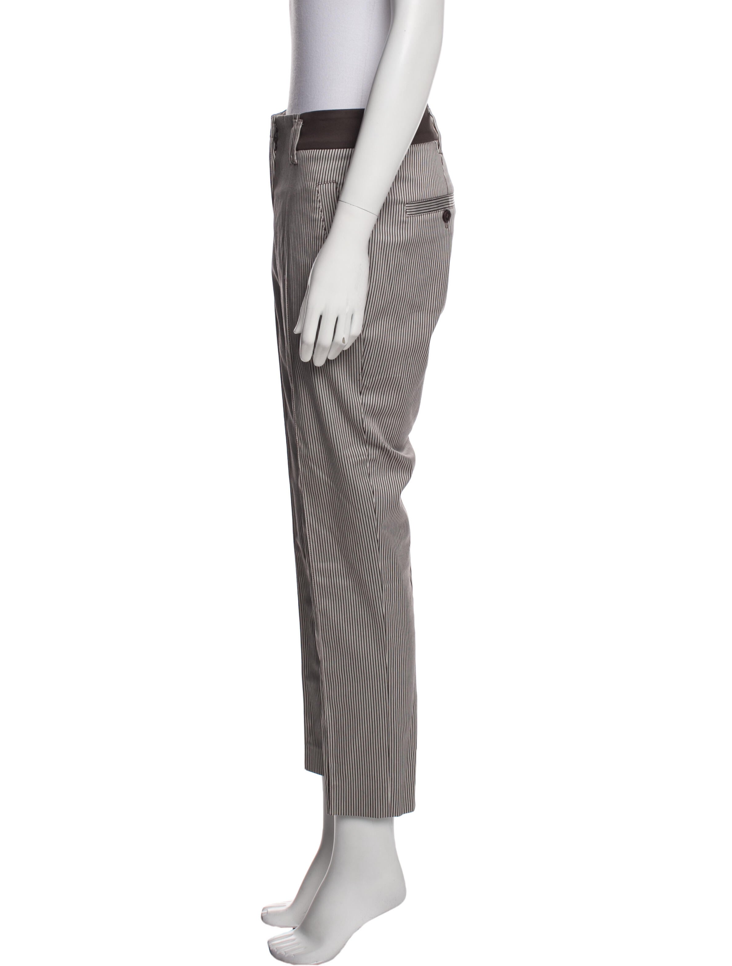 Davide Cenci Striped Straight Leg Pants