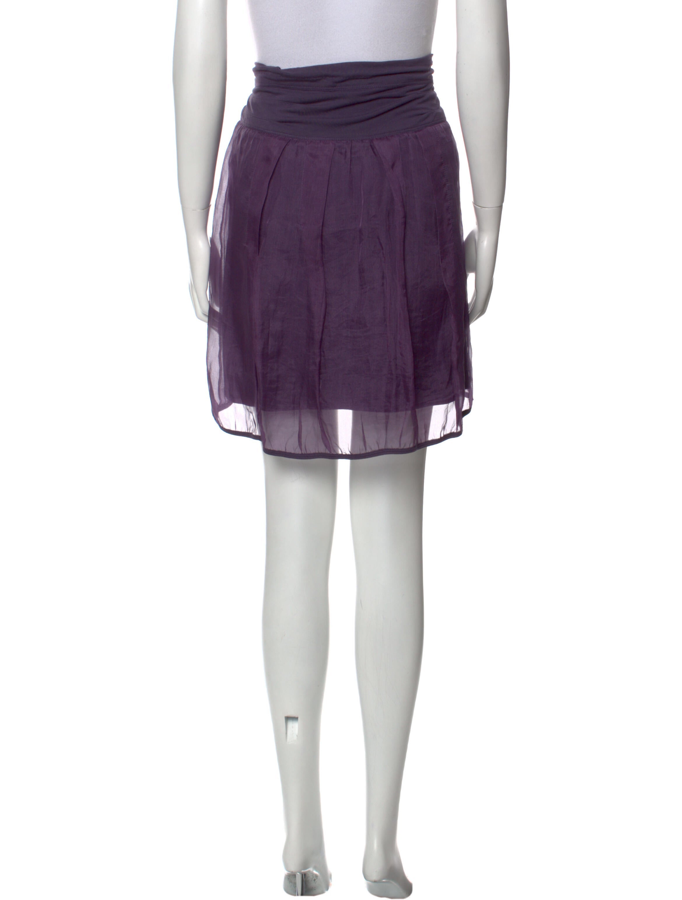 Davide Cenci Silk Knee-Length Skirt