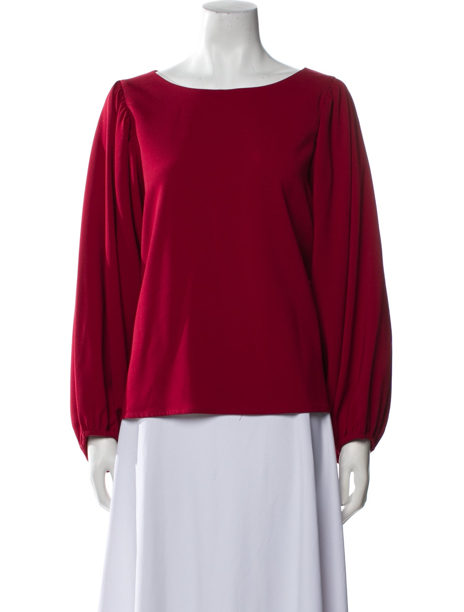Davide Cenci Bateau Neckline Long Sleeve Blouse