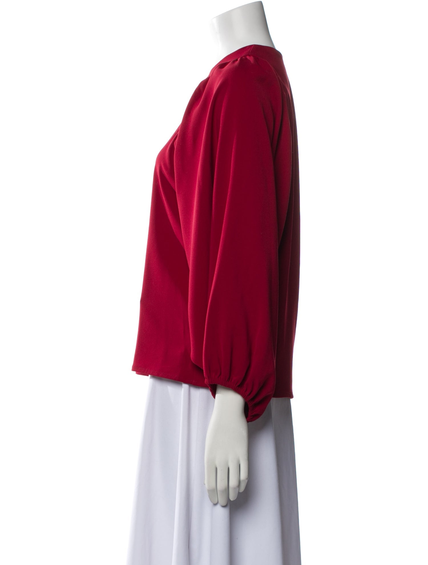 Davide Cenci Bateau Neckline Long Sleeve Blouse