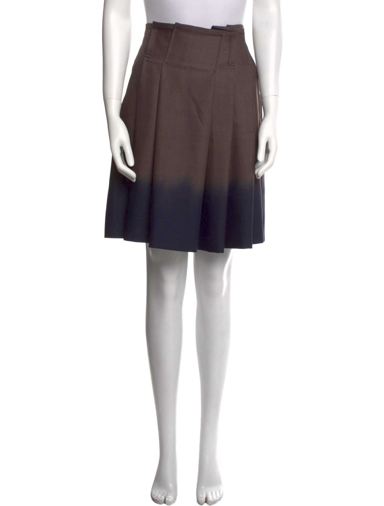 Davide Cenci Wool Knee-Length Skirt