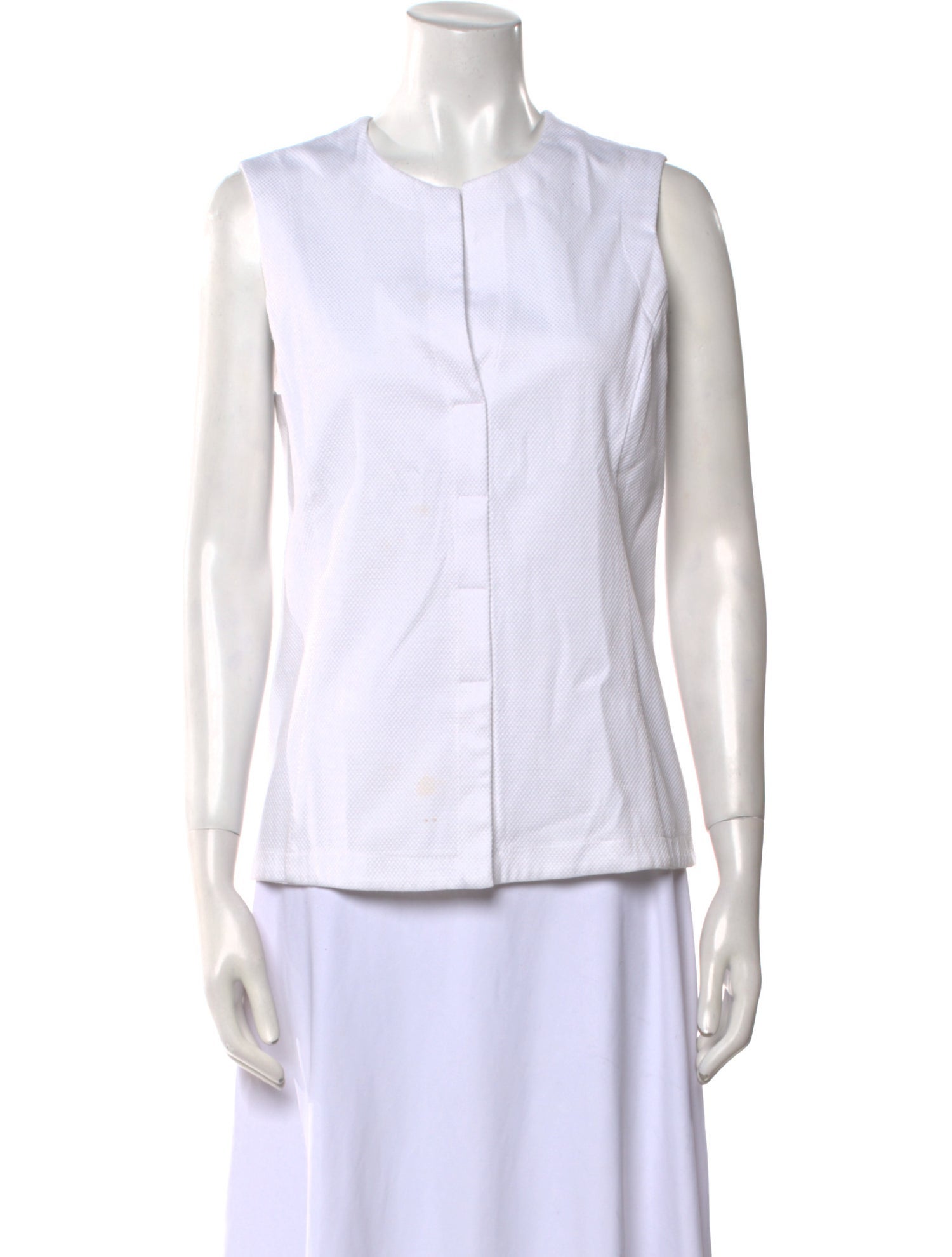 Davide Cenci Crew Neck Sleeveless Top