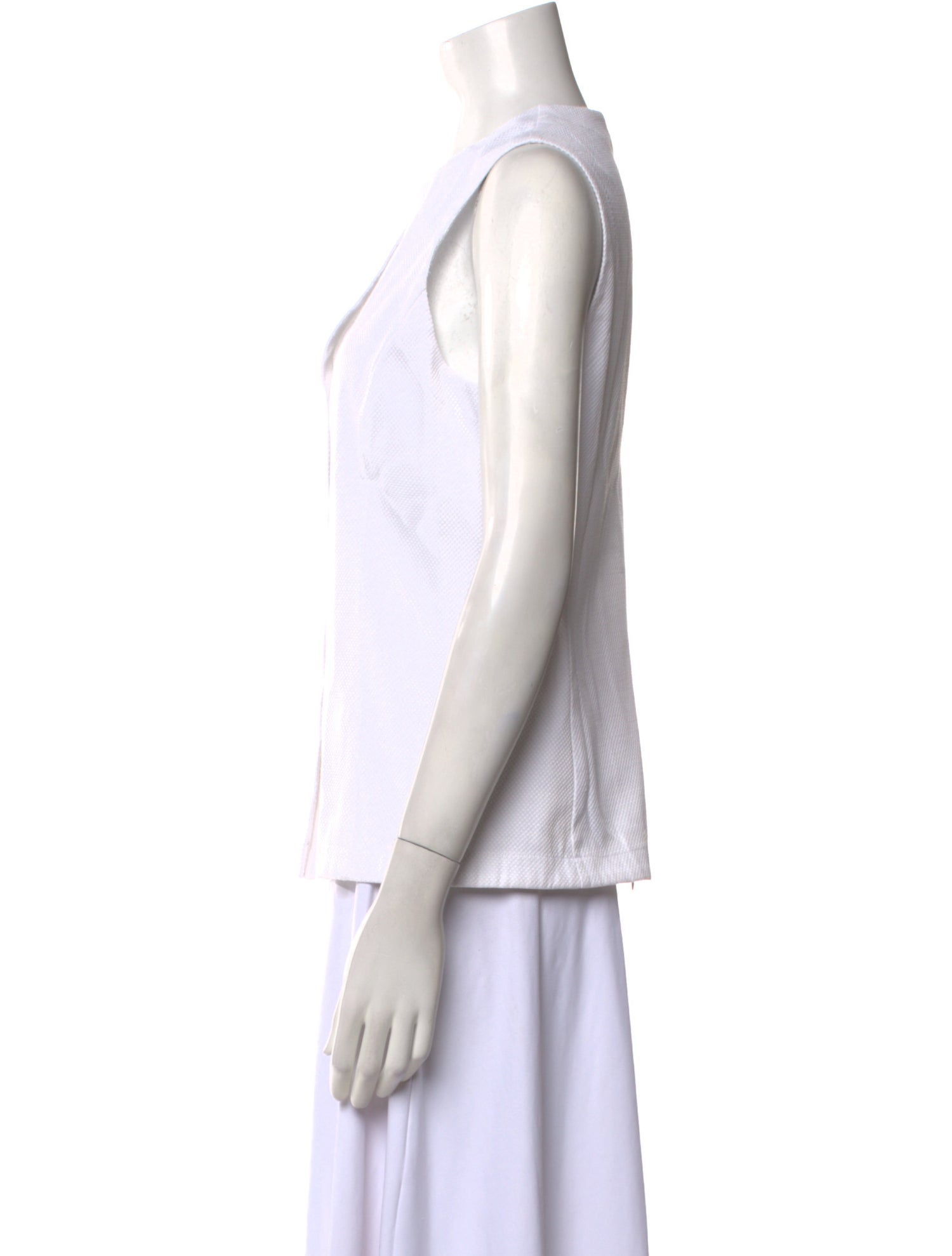 Davide Cenci Crew Neck Sleeveless Top