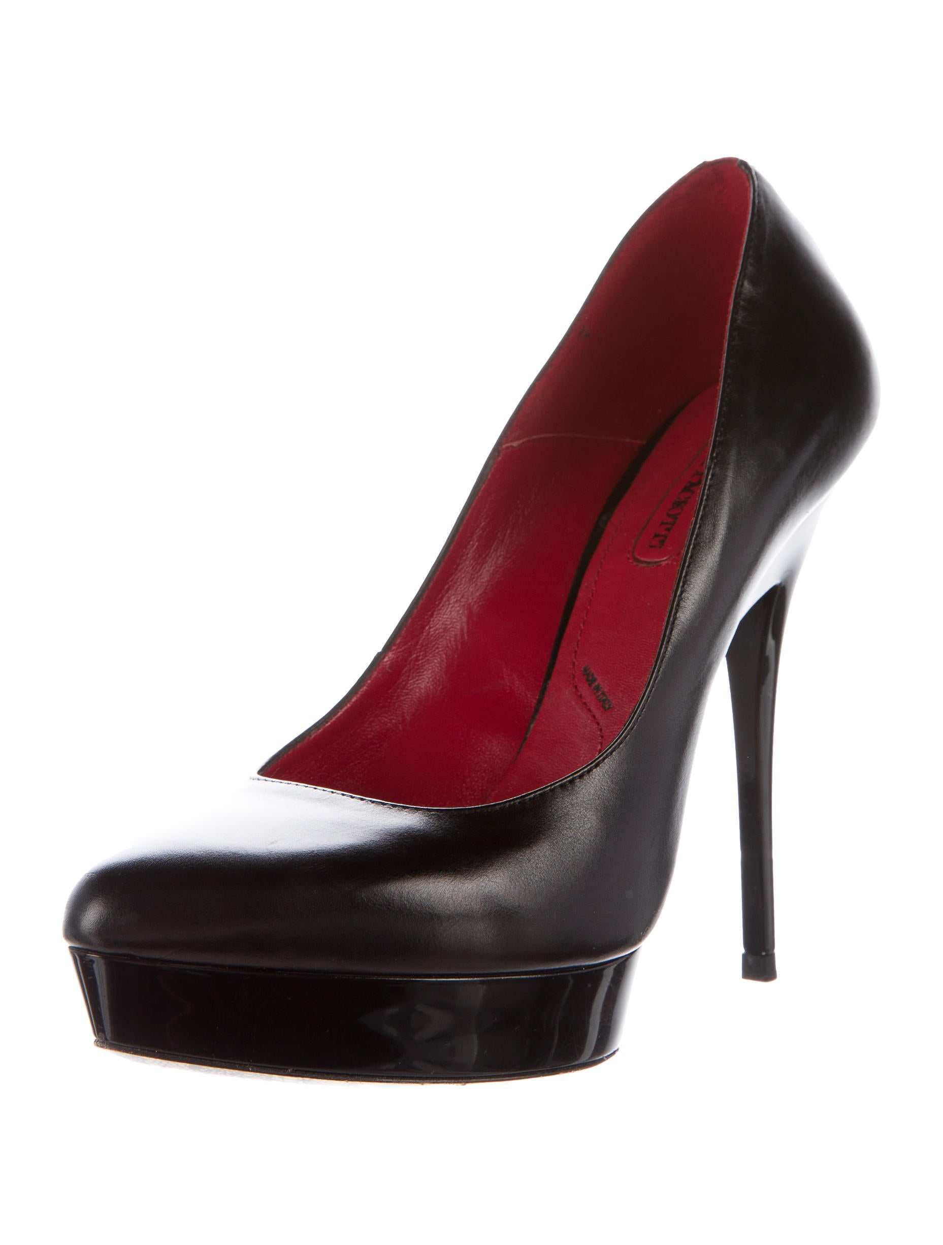 Cesare Paciotti Dagger Leather Pumps Black Pumps, Shoes CES20173 The RealReal
