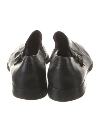 Cesare Paciotti Leather Lasercut Accents Dress Loafers