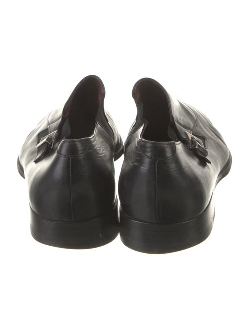 Cesare Paciotti Leather Lasercut Accents Dress Loafers