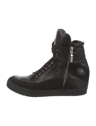 Cesare Paciotti Leather Combat Boots