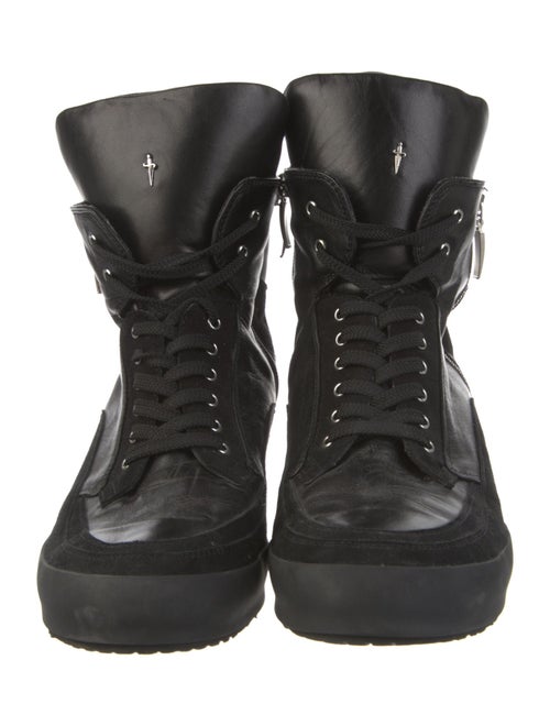 Cesare Paciotti Leather Combat Boots