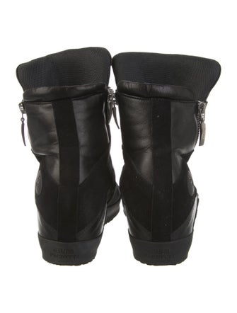 Cesare Paciotti Leather Combat Boots