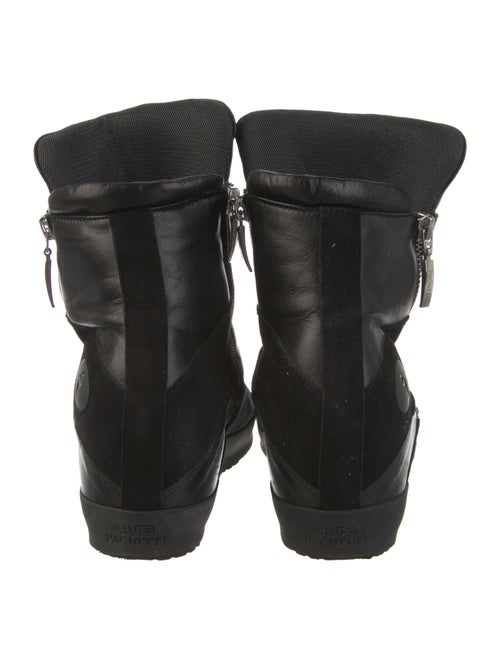 Cesare Paciotti Leather Combat Boots