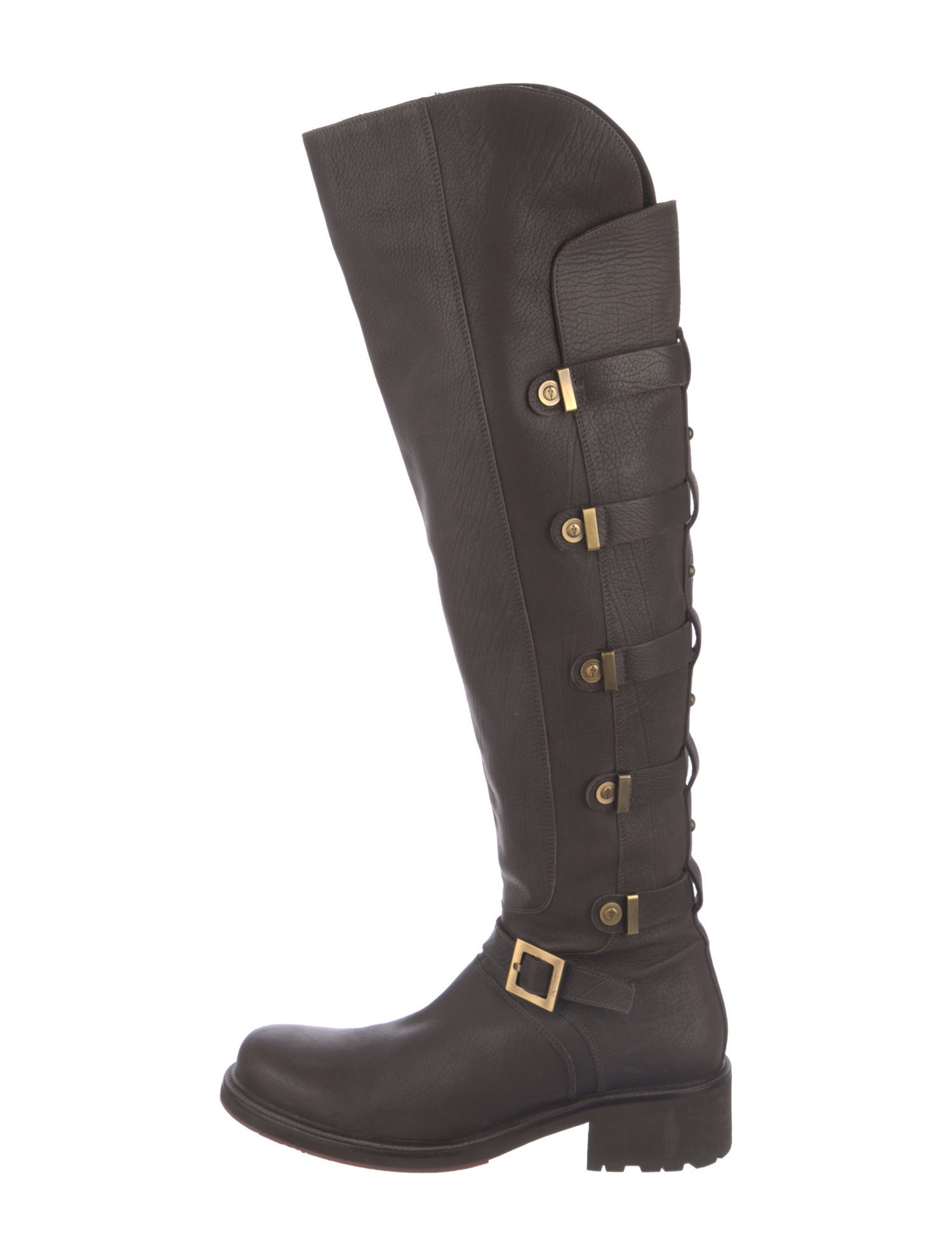 Cesare Paciotti Leather Printed Lace-Up Boots