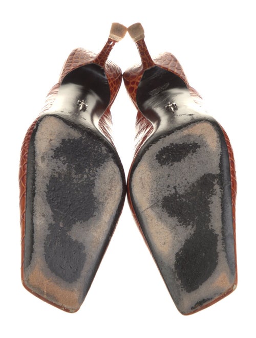 Cesare Paciotti Embossed Leather Mules